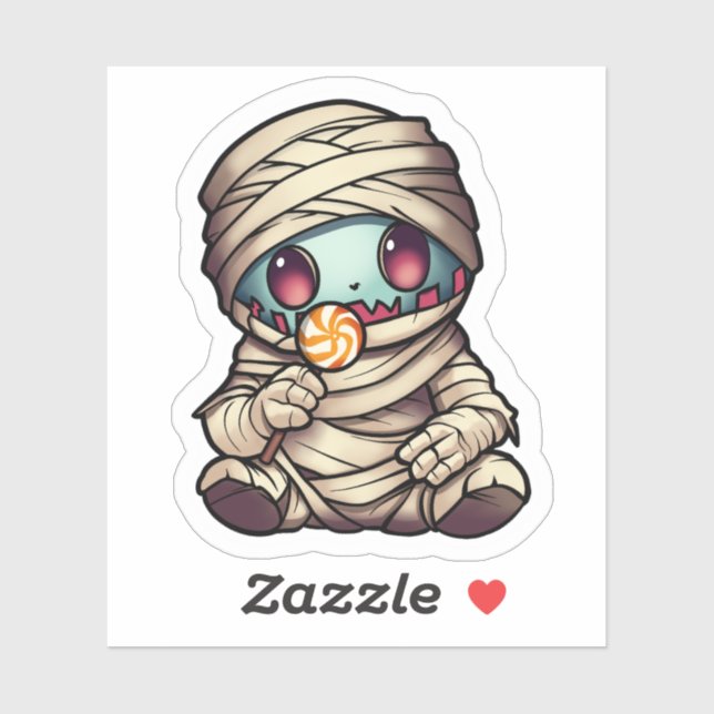 Adesivo Cartografia da múmia de "Psicofriends" de Hallowee (Folha)