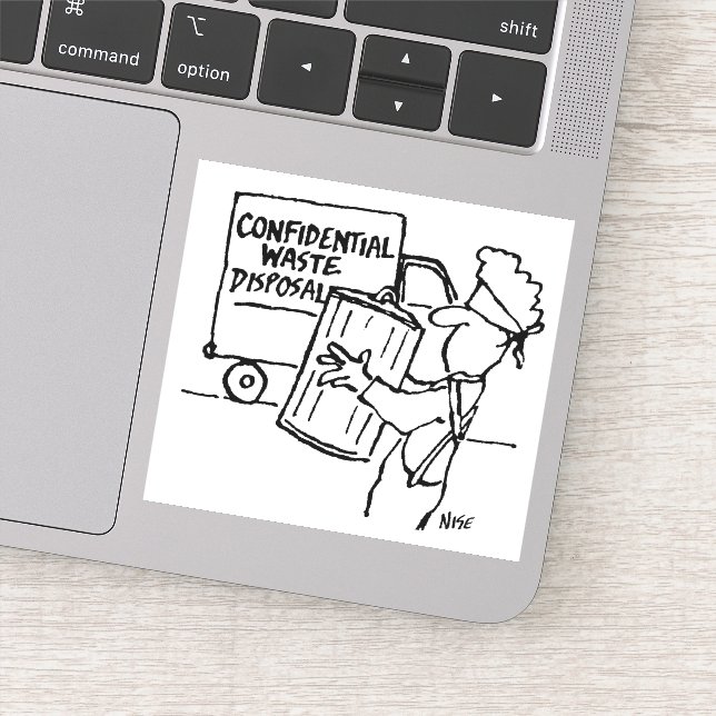 Adesivo Cartografia de eliminação de resíduos confidenciai (Detalhe)