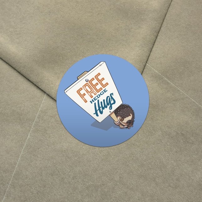 Adesivo Cartografia de Sinal de Hedgehog Engraçado de Abra (Criador carregado)