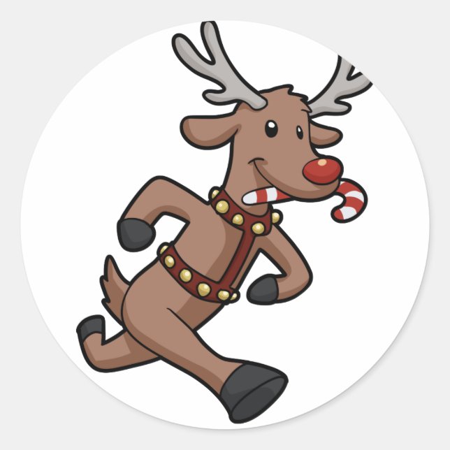 Adesivo Cartografia do Happy Reindeer Runs | escolher cor  (Frente)
