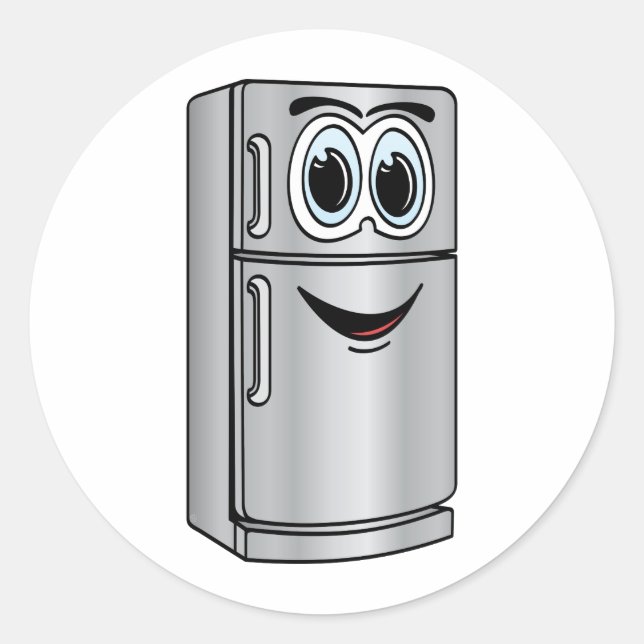 Adesivo Cartografia do refrigerador de aço inoxidável (Frente)