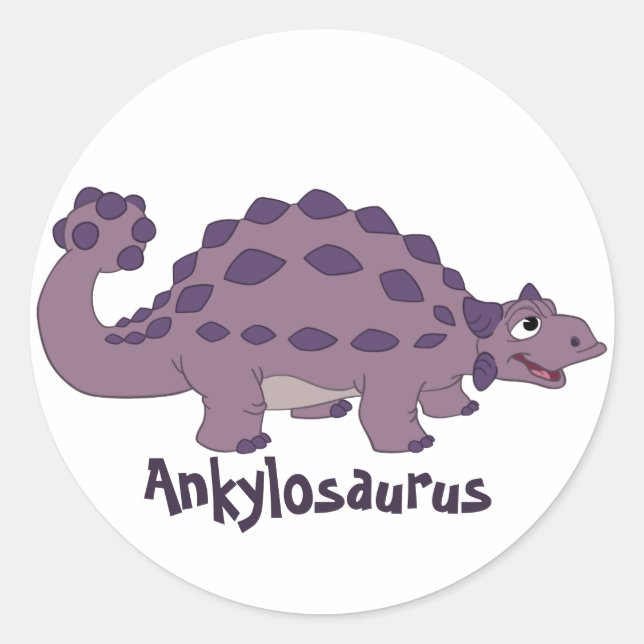 Adesivo Cartoon Ankylosaurus (Frente)