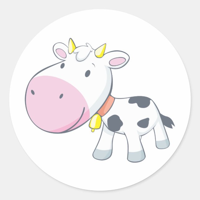 Adesivo Cartoon Baby Cow (Frente)