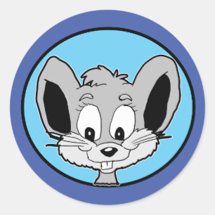 Adesivo Cartoon Baby Mouse Head