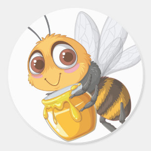 Adesivo Cartoon Bee Sticker