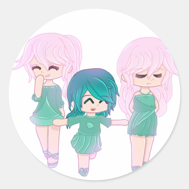 Adesivo Cartoon Best Friends Stickers (Frente)