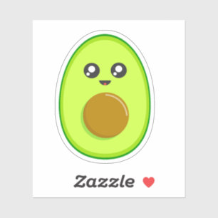 Adesivo Cartoon Bonito Avocado - Kawaii Sticker