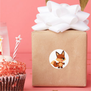 Adesivo Cartoon Bonito Inocente Fox Sticker