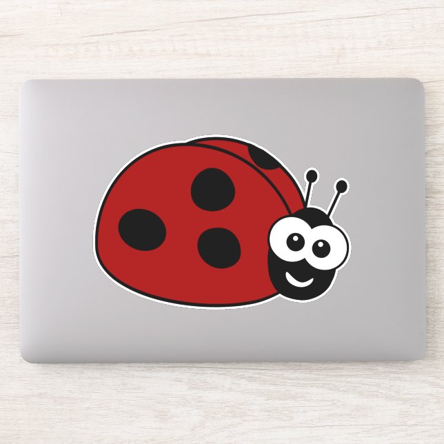 Adesivo Cartoon Bonito Ladybug (Computador)