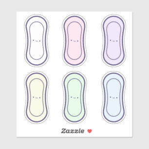 Adesivo Cartoon bonito Liners Arco-Íris no Primeiro Períod