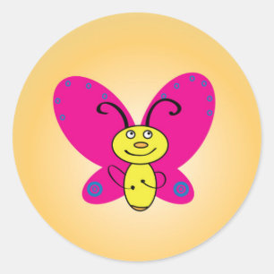 Adesivo Cartoon Borboleta Noite Luz