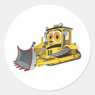 Adesivo Cartoon Bulldozer