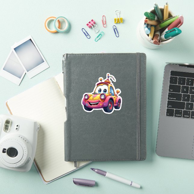 Adesivo Cartoon Car Stick (Capa para iPad)