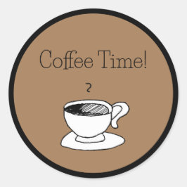 Adesivo Cartoon Cartoon Café Copa Demitasse Cartoon