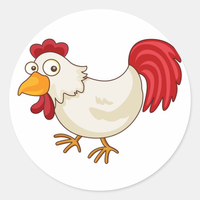 Adesivo Cartoon Chicken Stickers (Frente)