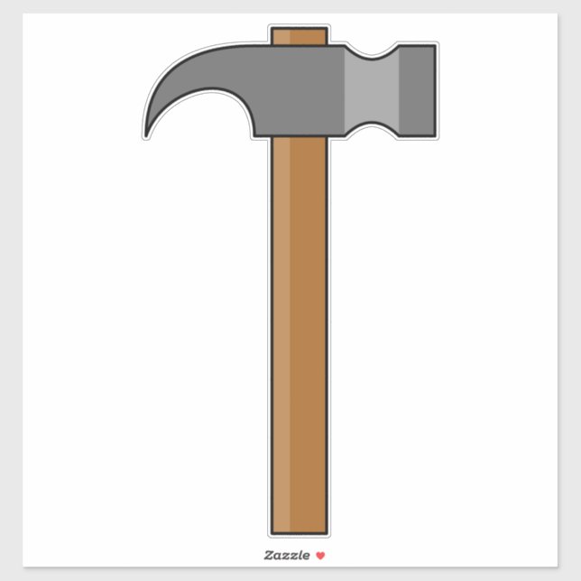 Adesivo Cartoon Claw Hammer (Folha)