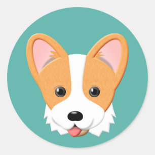 Adesivo Cartoon Corgi
