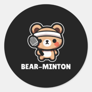 Adesivo Cartoon Cute Kawaii Cub Badminton