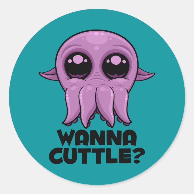 Adesivo Cartoon Cuttlefish (Frente)
