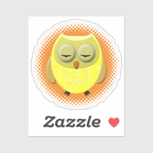 Adesivo Cartoon De Bebê Dormindo