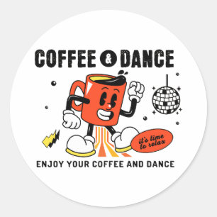 Adesivo Cartoon de Café - Retroativo -1