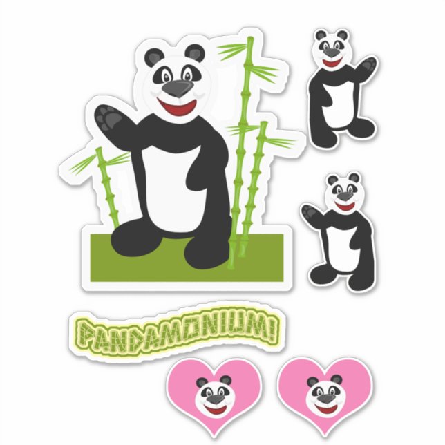 Adesivo Cartoon de Cartoon Panda-Monio (Frente)