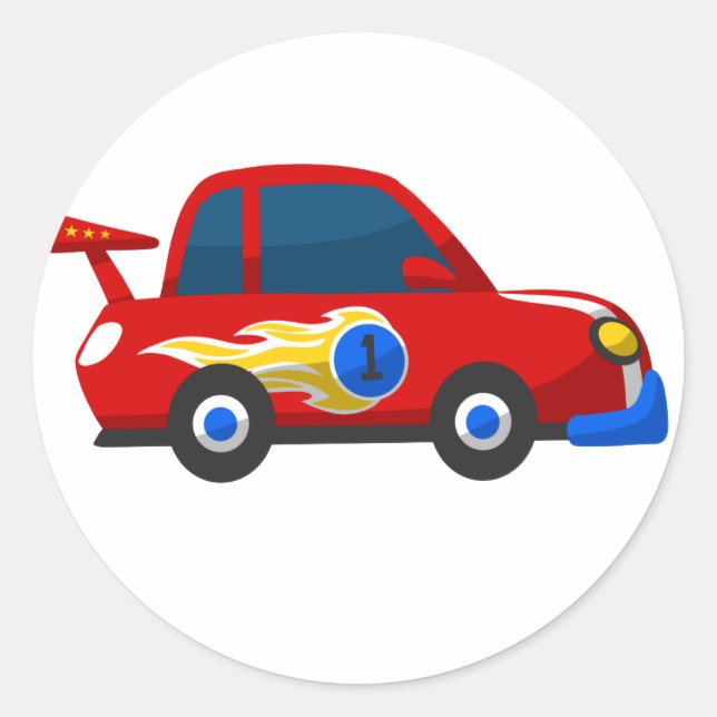 Adesivo Cartoon de corrida de bebês (Frente)