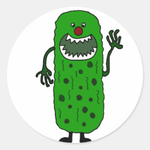 Adesivo Cartoon de Monstro Engraçado