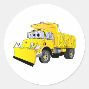 Adesivo Cartoon de Neve Amarelo