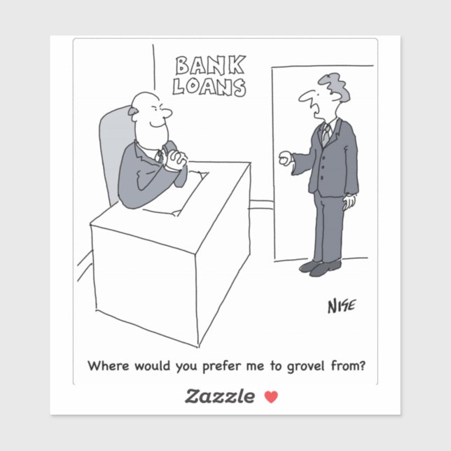 Adesivo Cartoon do Banco (Folha)