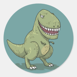 Adesivo Cartoon do Dinossaur T Rex