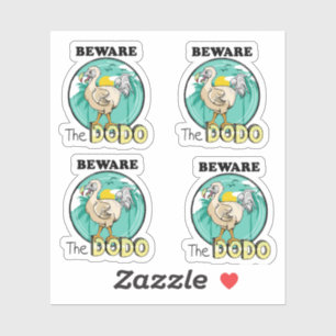 Adesivo Cartoon dodo engraçado