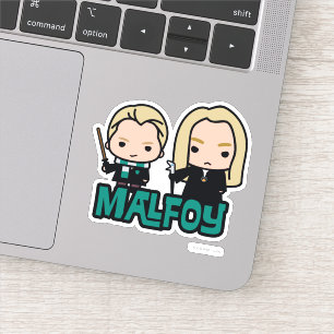 Adesivo Cartoon Draco e Lucius Malfoy Caracter Art