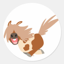 Adesivo Cartoon Feliz Pinto Pony