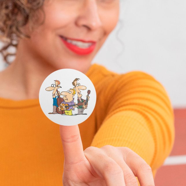 Adesivo Cartoon Folk Trio Stickers (Criador carregado)
