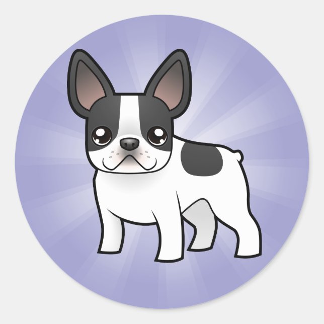Adesivo Cartoon French Bulldog (Frente)