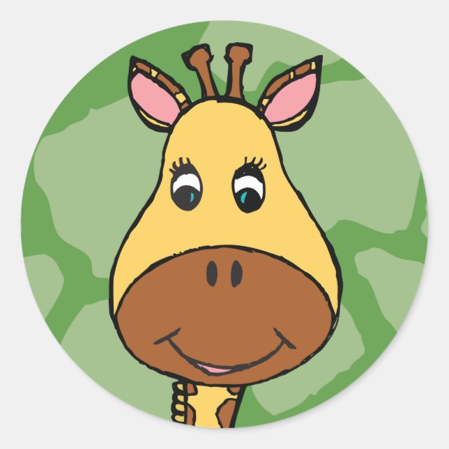 Adesivo Cartoon Giraffe Stickers - Zoo (Frente)