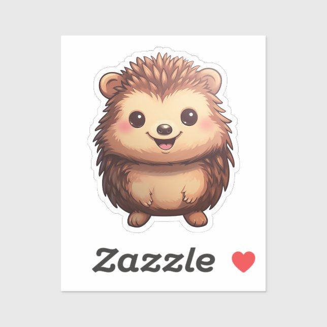 Adesivo Cartoon hedgehog (Folha)