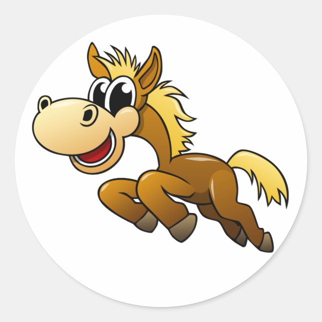 Adesivo Cartoon Horse (Frente)
