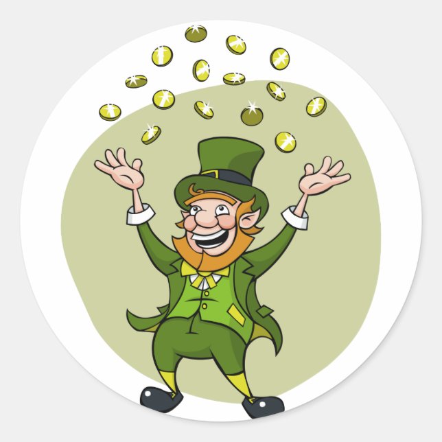 Adesivo Cartoon Leprechaun (Frente)