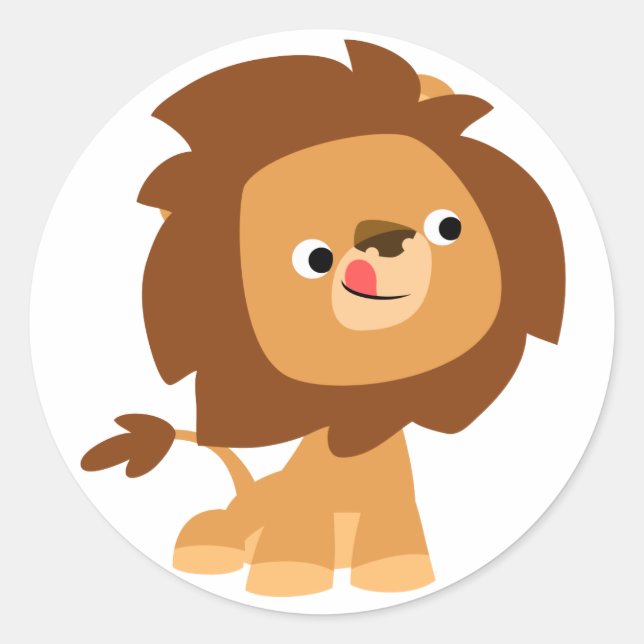Adesivo Cartoon Lion Sticker (Frente)