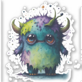 Adesivo Cartoon Monster Design Sticker