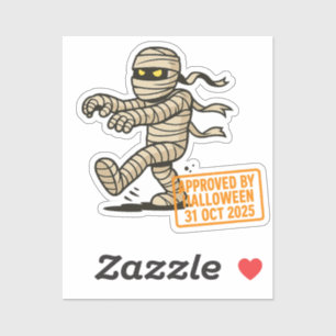 Adesivo Cartoon Mummy - Aprovado pelo Halloween