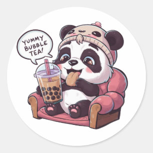 Adesivo Cartoon Panda Adorável: Cozy, Kawaii Vibes
