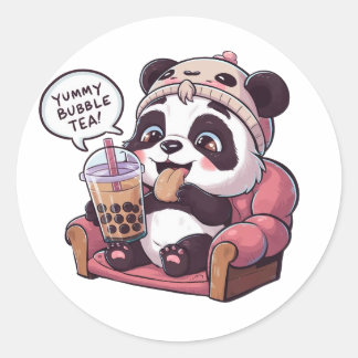 Adesivo Cartoon Panda Adorável: Cozy, Kawaii Vibes