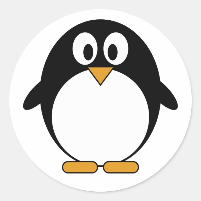 Adesivo Cartoon Pinguin Kawaii Cute (Frente)
