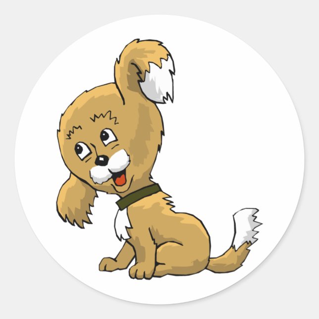 Adesivo Cartoon Puppy (Frente)