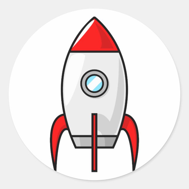 Adesivo Cartoon Rocket (Frente)