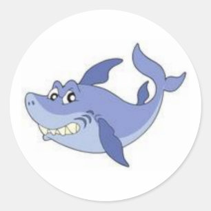 Adesivo Cartoon Shark Sticker