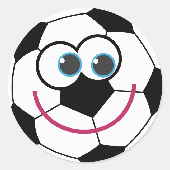 Adesivo Cartoon Soccer Ball (Frente)